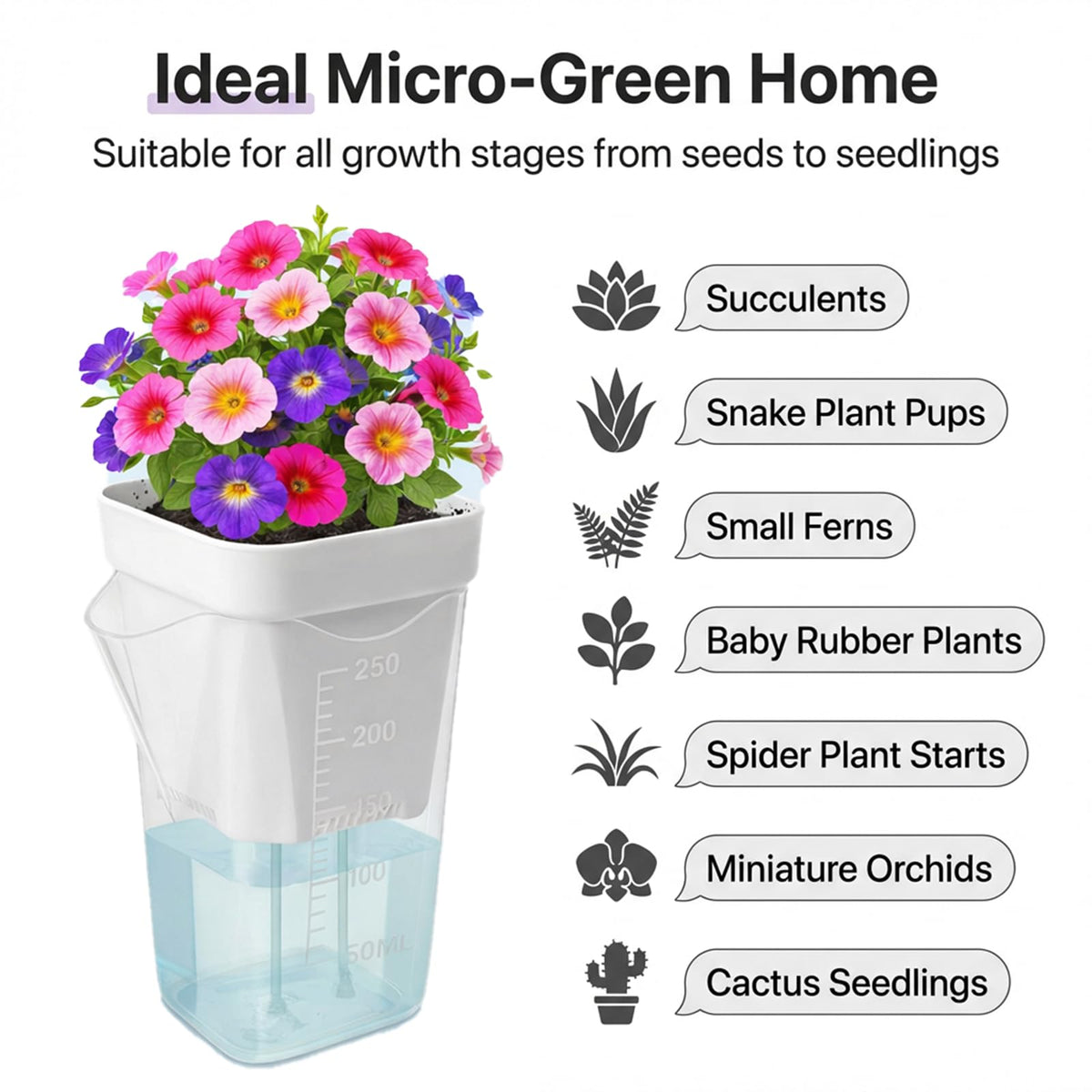 DIGARDPRO compatible with soil, LECA, and PON substrates.