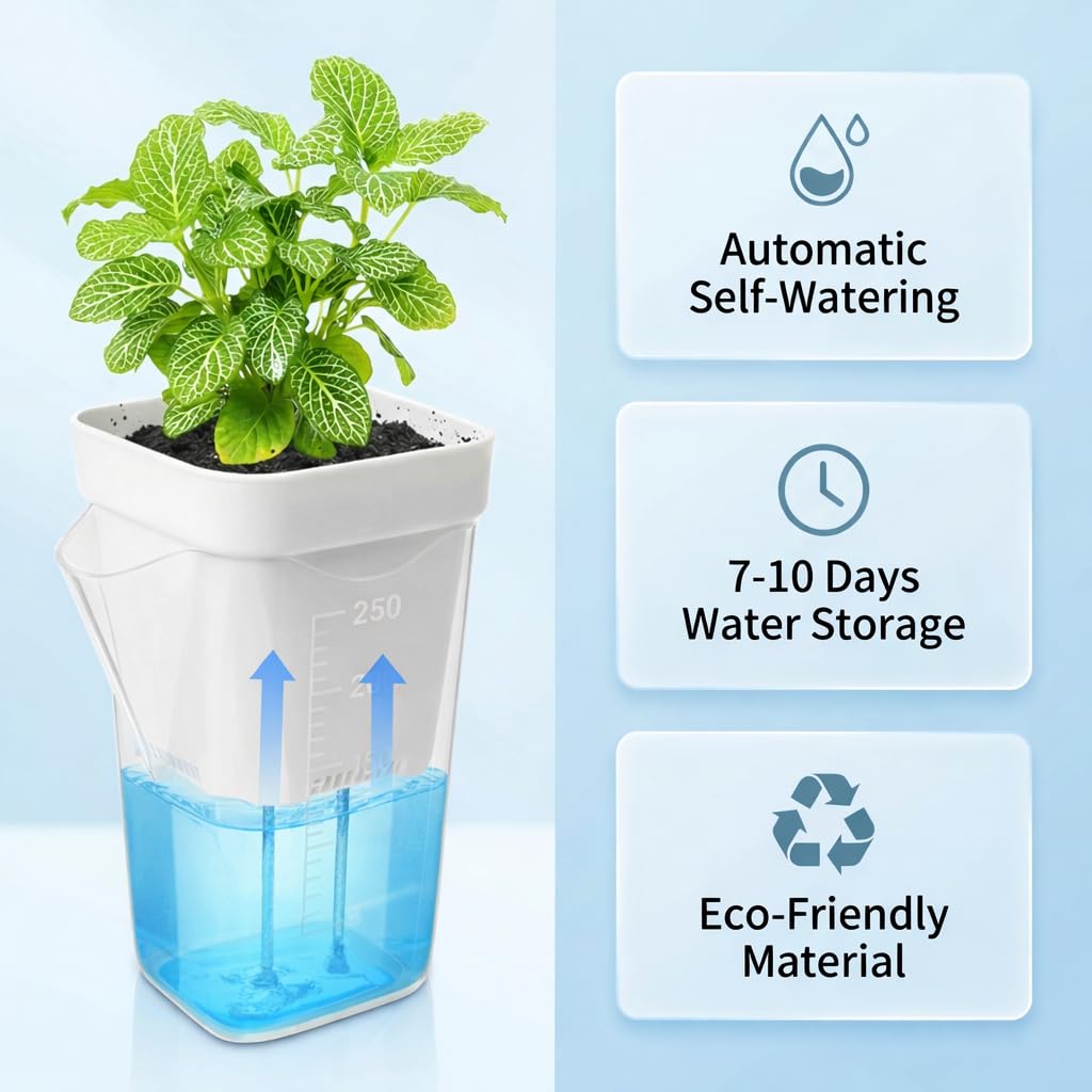 DIGARDPRO built-in wick system delivers steady moisture to roots.