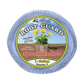 Digger's 1-gallon root guard basket closeup protects roots during transplanting.