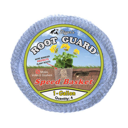 Digger's 1-gallon root guard basket closeup protects roots during transplanting.