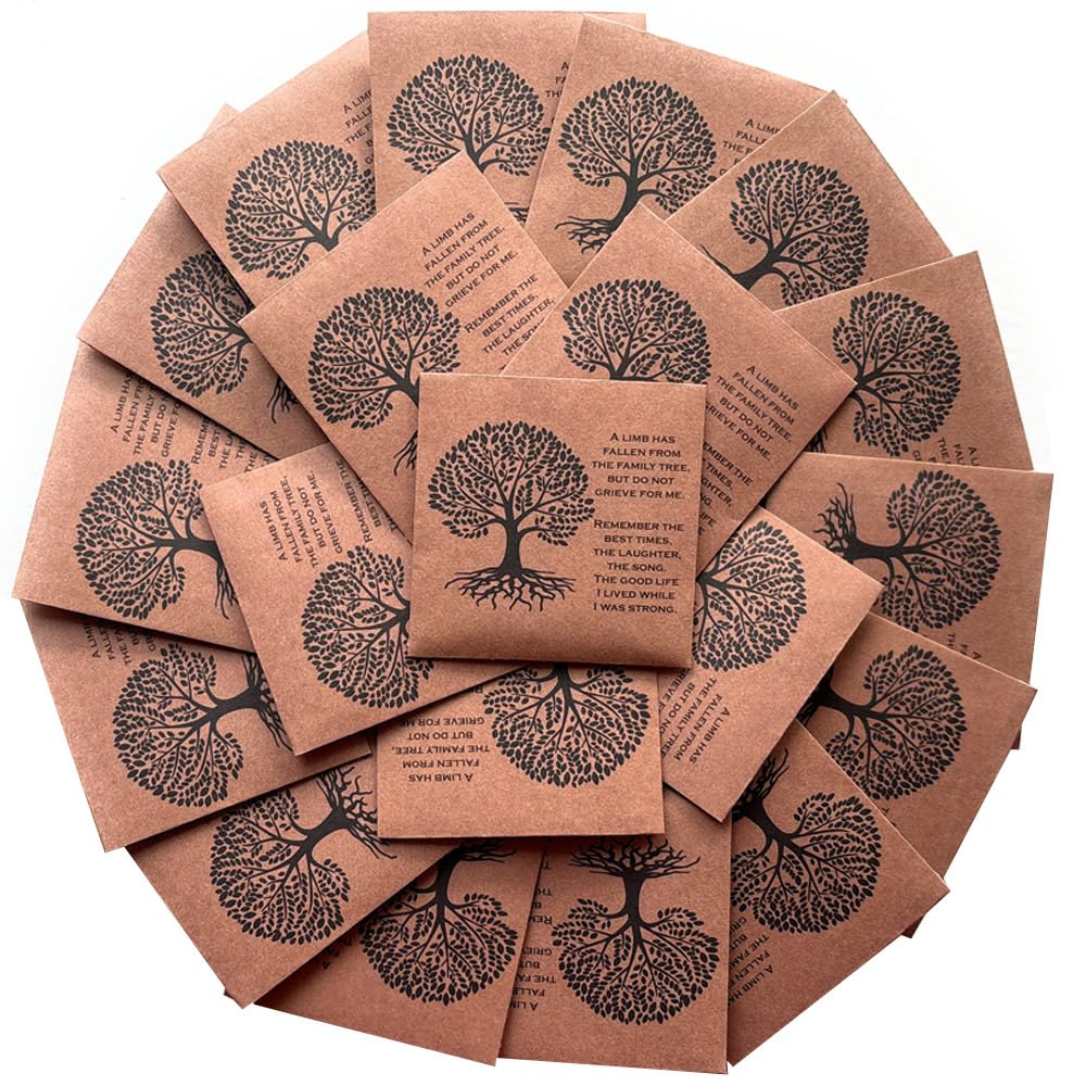 Digital Voyager Forget Me Not Seeds with Tree of Life memorial design for remembrance ceremonies