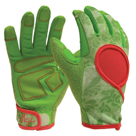 DIGZ touchscreen-compatible gloves enable device use while gardening.