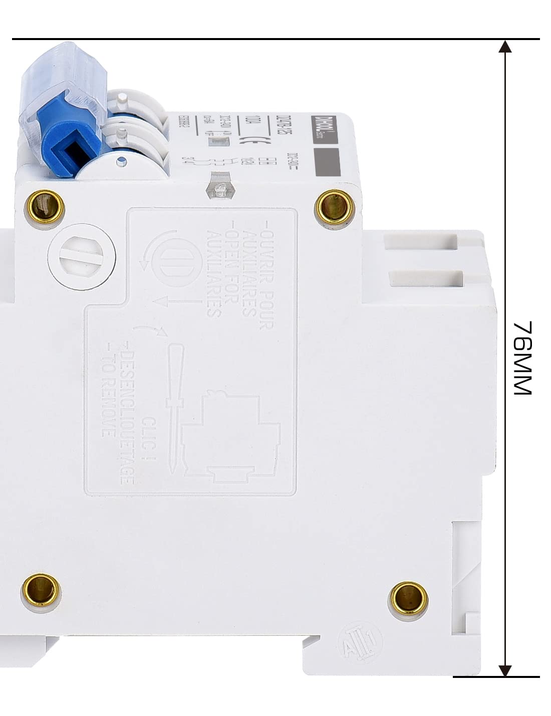 DIHOOL DC breaker suited for solar arrays, controllers, batteries, and inverters.