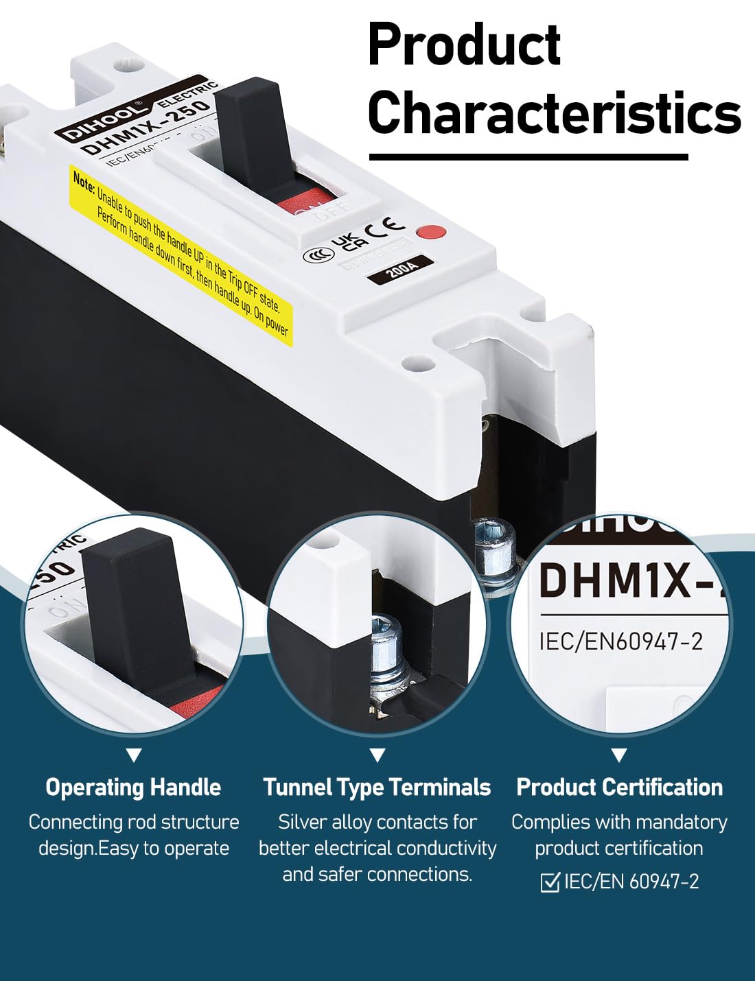 DIHOOL DC breaker used with UPS and data center backup power