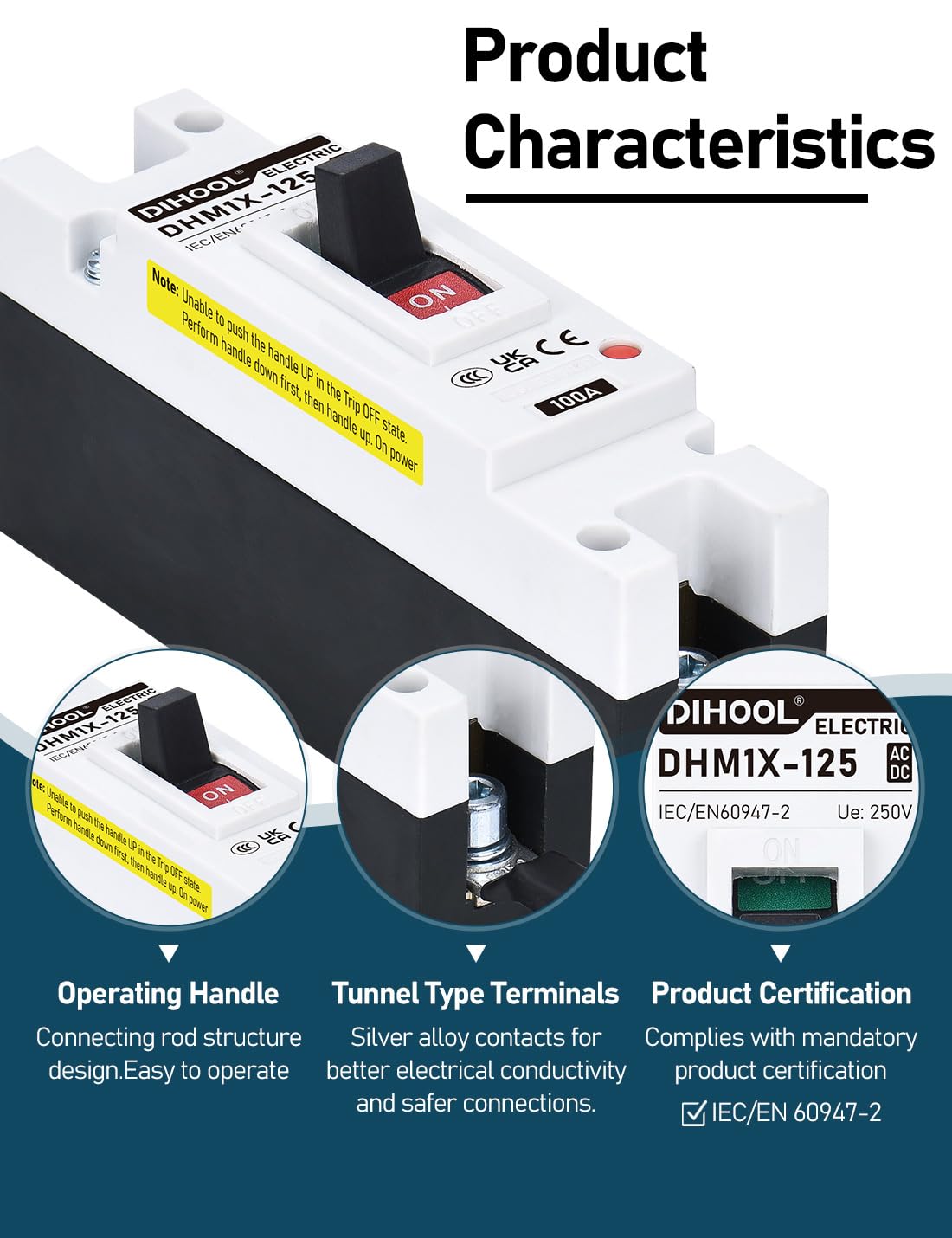 DIHOOL 25 kA short-circuit rating for high surge protection