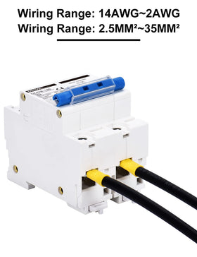 DIHOOL DIN rail mounting kit with screws and terminals
