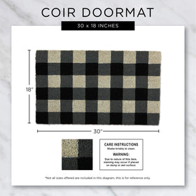 DII coir doormat easy shake-clean maintenance