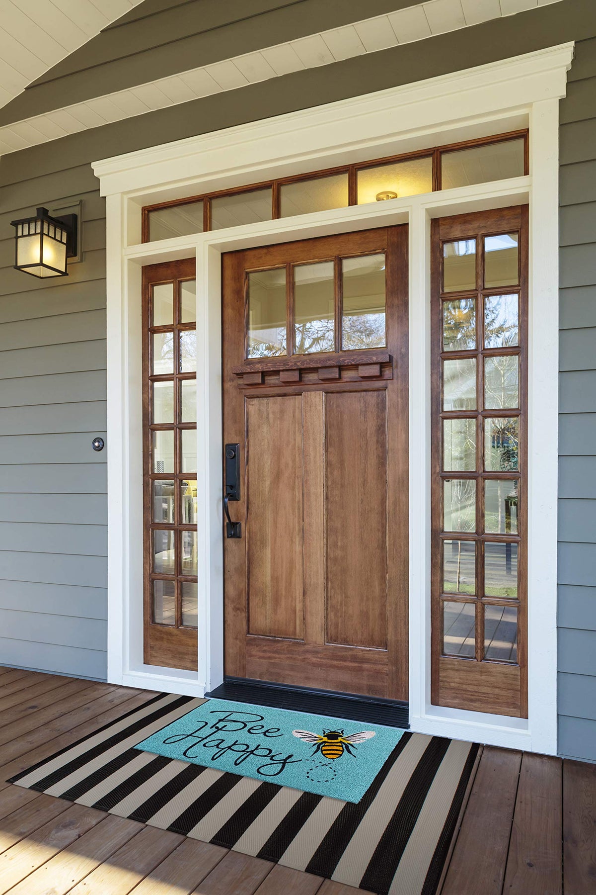 DII natural coir doormat durable for high-traffic entrances