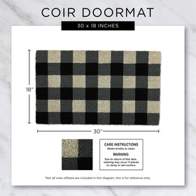 DII coir mat with seasonal designs for year-round porch decor.