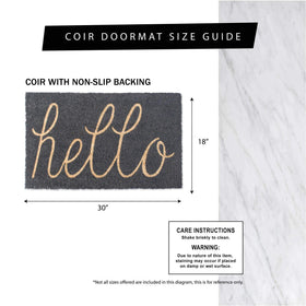 Durable indoor/outdoor DII mat handles high-traffic areas.