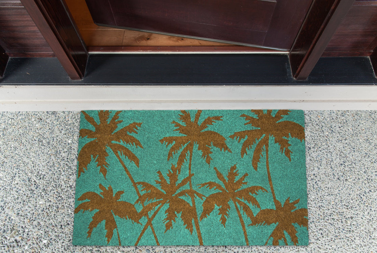 Close-up of natural fiber texture on the DII doormat