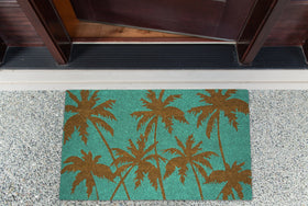 Close-up of natural fiber texture on the DII doormat