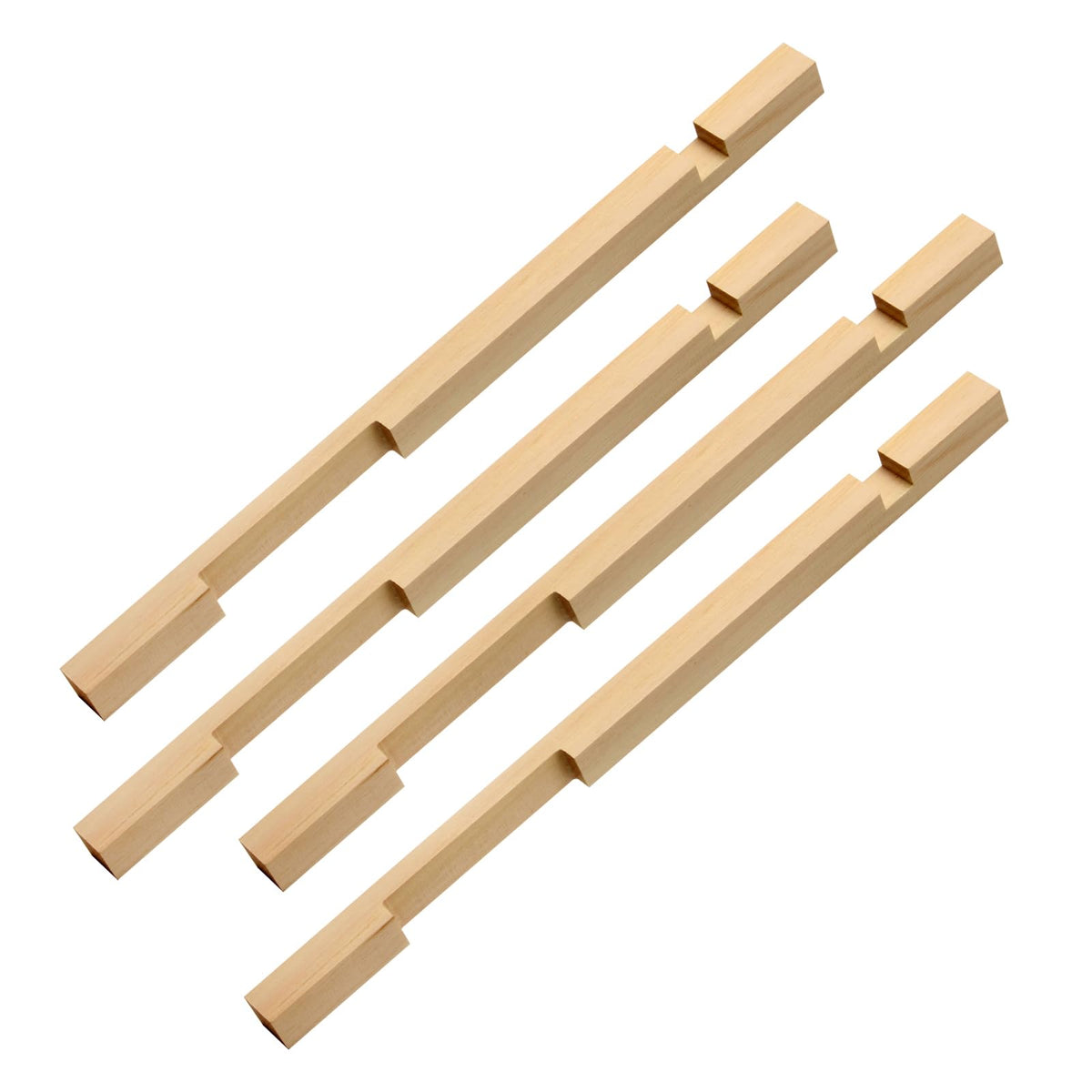 DIICCYO beehive entrance reducer in wood, sturdy guard for standard hives.