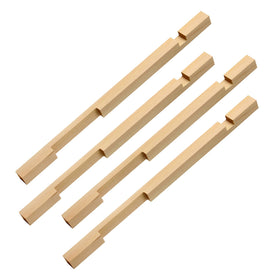 DIICCYO beehive entrance reducer in wood, sturdy guard for standard hives.