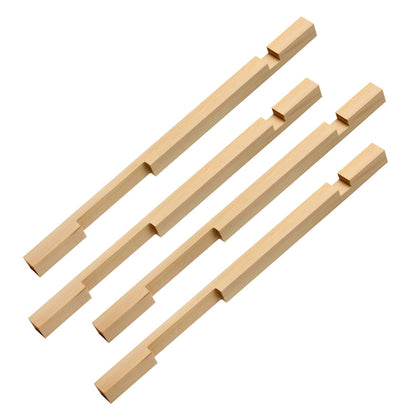 DIICCYO beehive entrance reducer in wood, sturdy guard for standard hives.