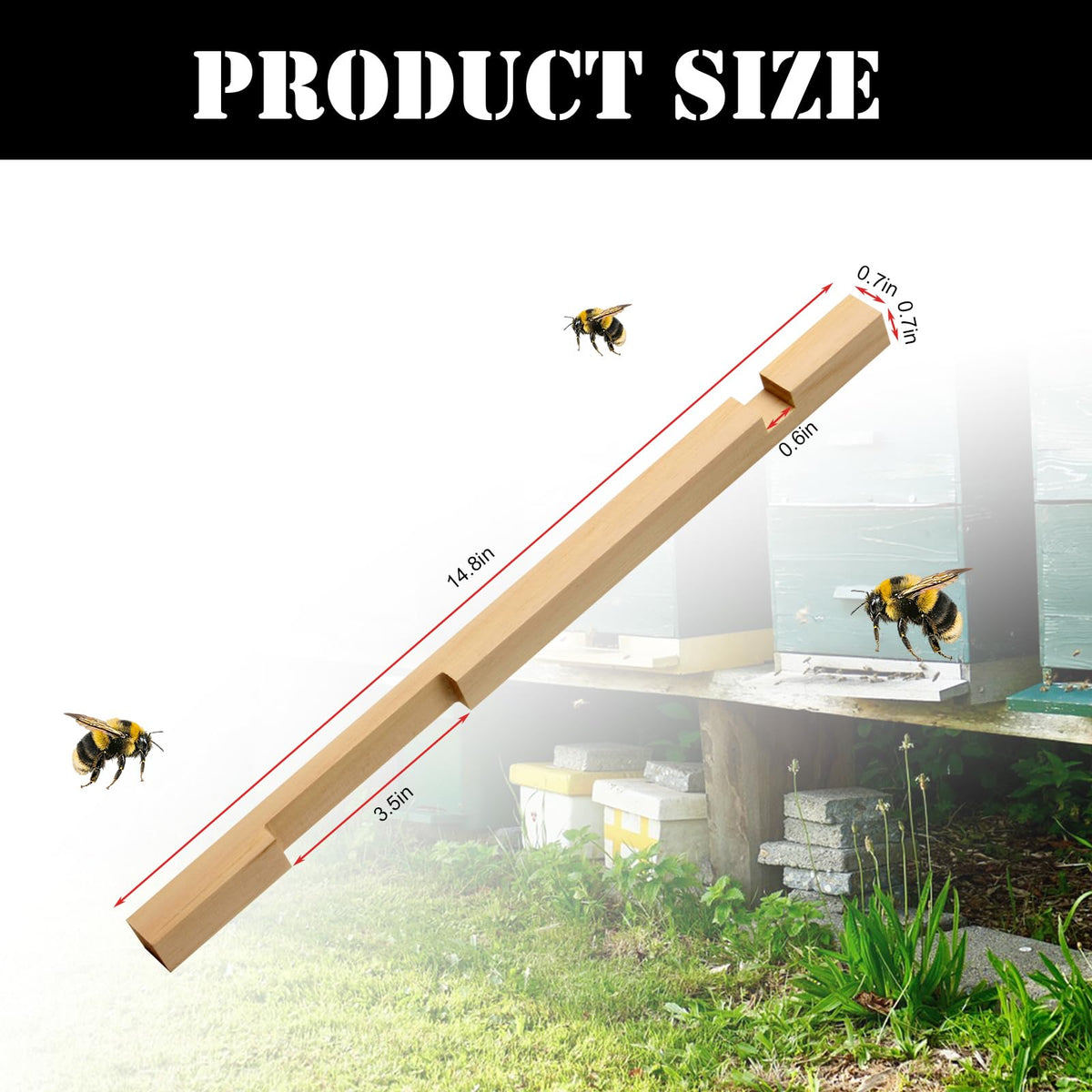DIICCYO beehive guard set helps protect bees from drafts and pests.