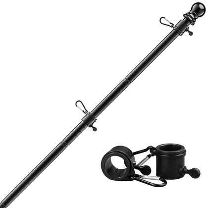 DIIG 6ft flag pole kit stainless steel for durable outdoor display.