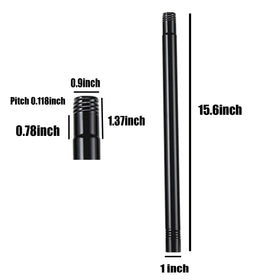 DIIG black two-pack installed on a flagpole, highlighting sturdy connection and easy setup.