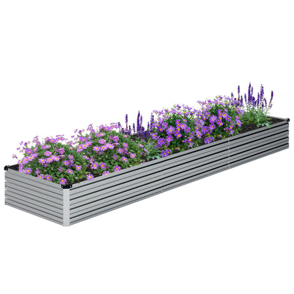 DIIYIV galvanized raised garden bed durable for outdoor vegetable planting.