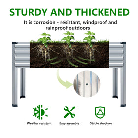 DIIYIV raised garden bed edges protected to prevent sharp corners in outdoor spaces.