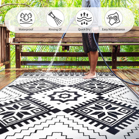 DiiKoo boho geometric pattern close-up showing durable material
