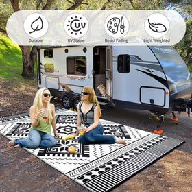 DiiKoo lightweight rug with carry bag for on-the-go use