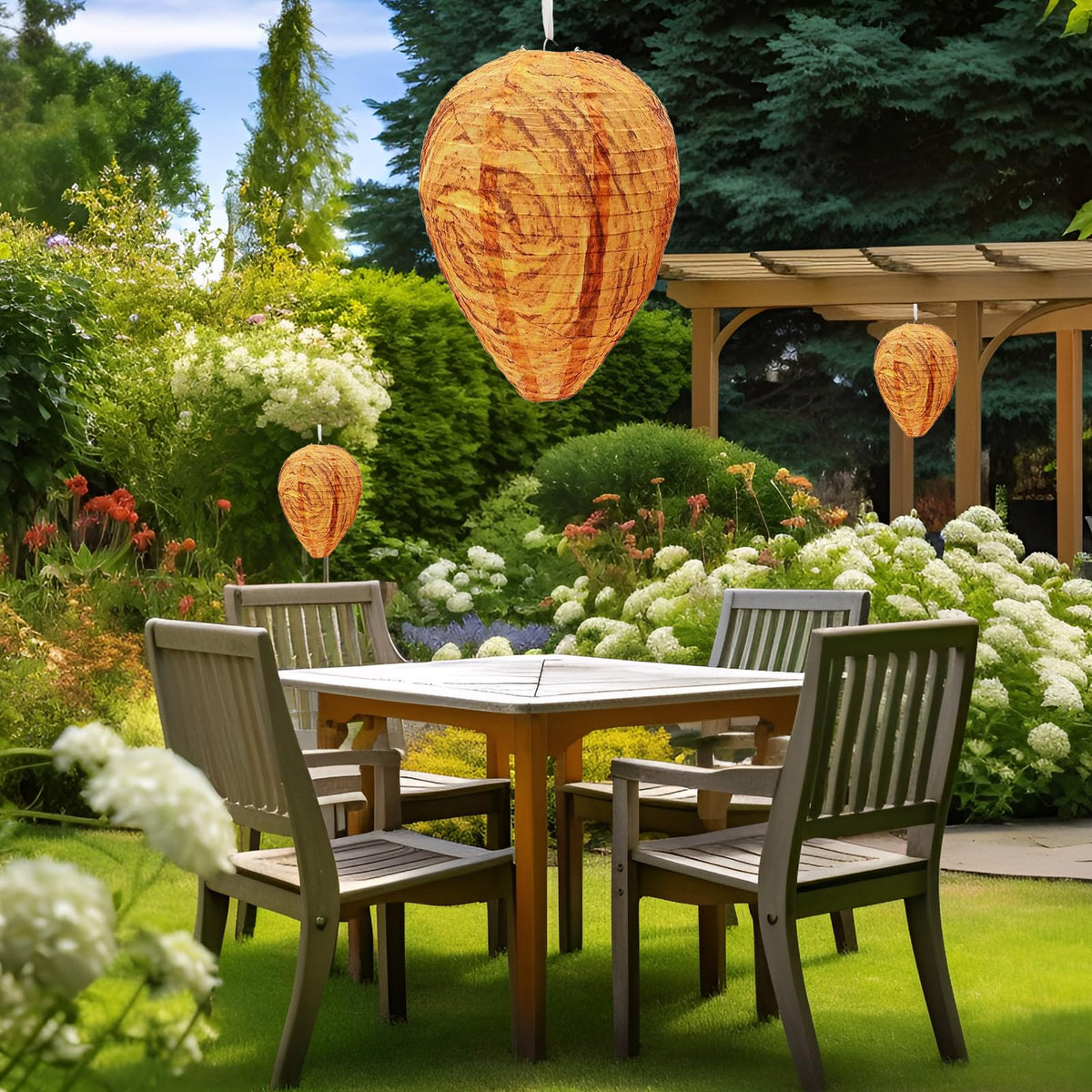 Diimoy orange nest in garden or balcony showing versatile outdoor placement