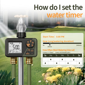 Diivoo Sprinkler Timer leakproof connectors reducing leaks under high pressure.