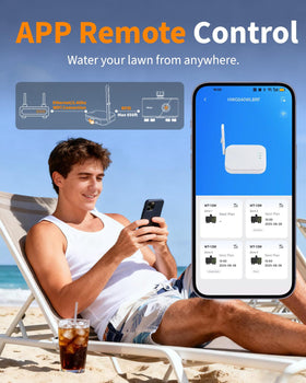 Diivoo timer with Alexa and Google compatibility for hands-free garden control