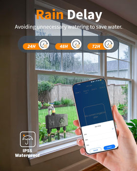 Diivoo timer features durable brass inlet for weatherproof operation