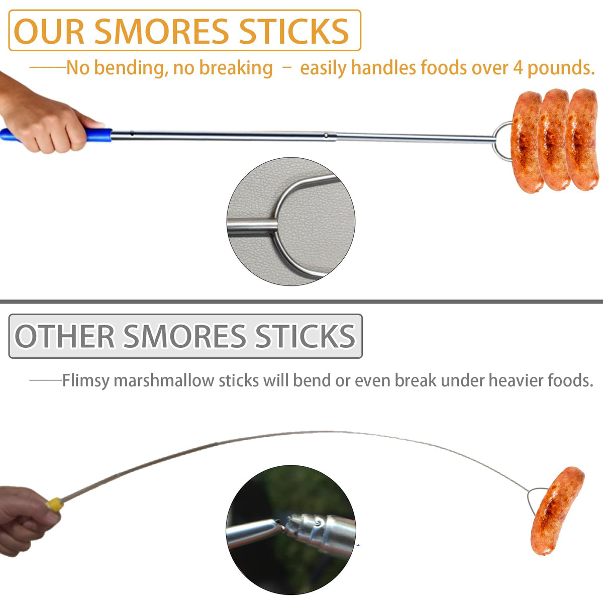 DIKER easy clean stainless steel tips resist rust