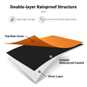 Dikutar bike storage tent mesh window promotes airflow to prevent condensation