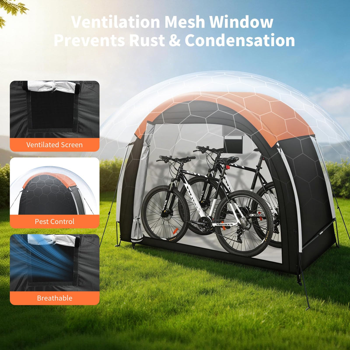 Dikutar two way zipper side access door for quick entry to bikes