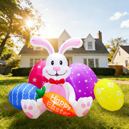 DILENK Easter inflatable bunny figure for vibrant outdoor display.