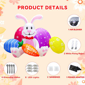 DILENK Easter inflatable chick adds playful garden charm.
