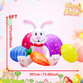 DILENK Easter inflatable eggs add color and charm to your yard.