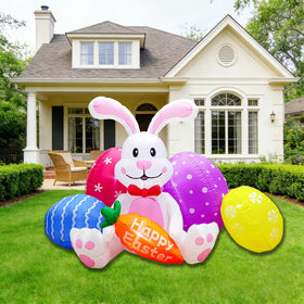 DILENK Easter inflatable sandbags help keep it steady outdoors.