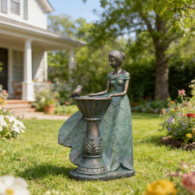 DiliComing pond-side fairy decor brightens lawns and decks.