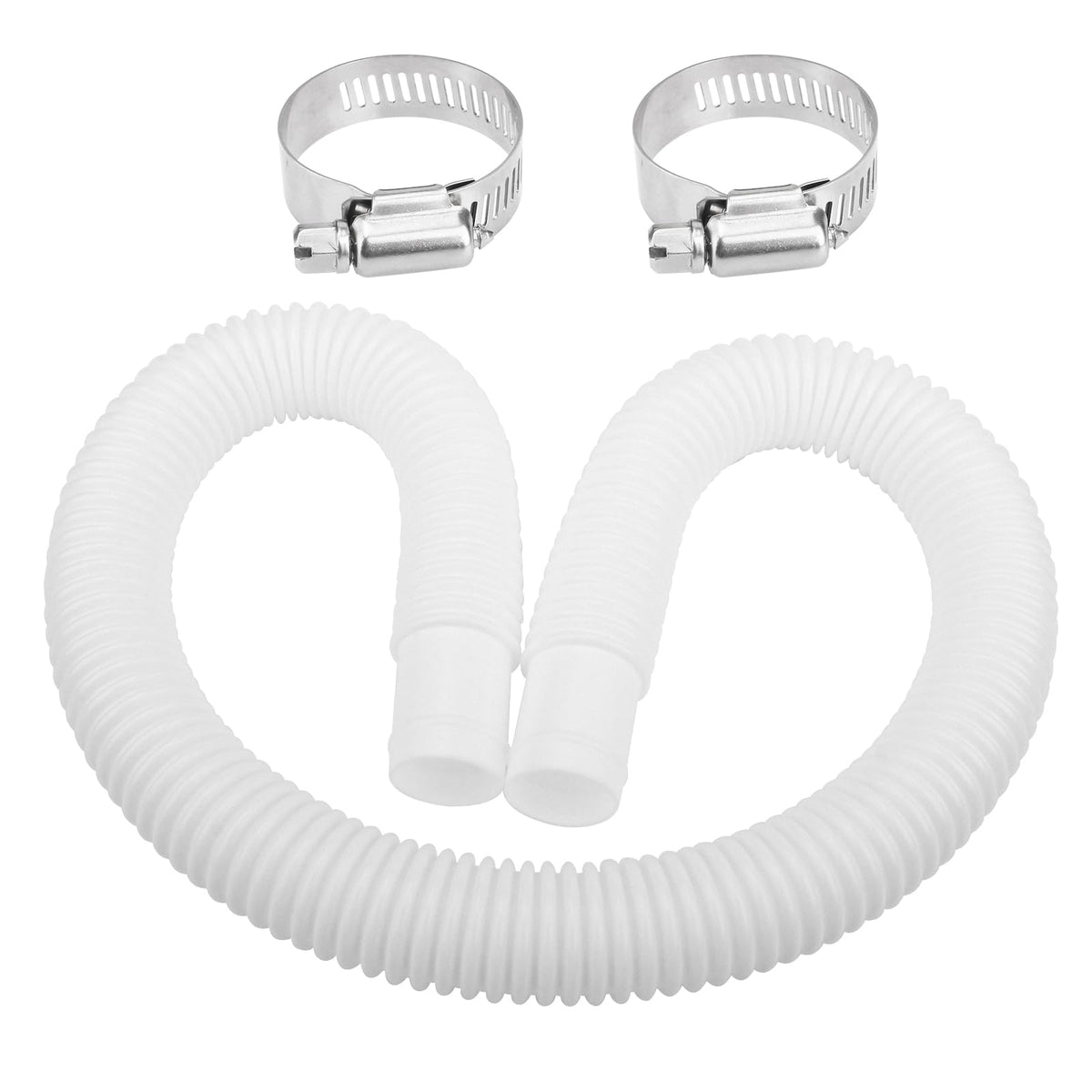 Dimakung 1-1/4 inch pool skimmer hose close-up showing flexible, durable material.