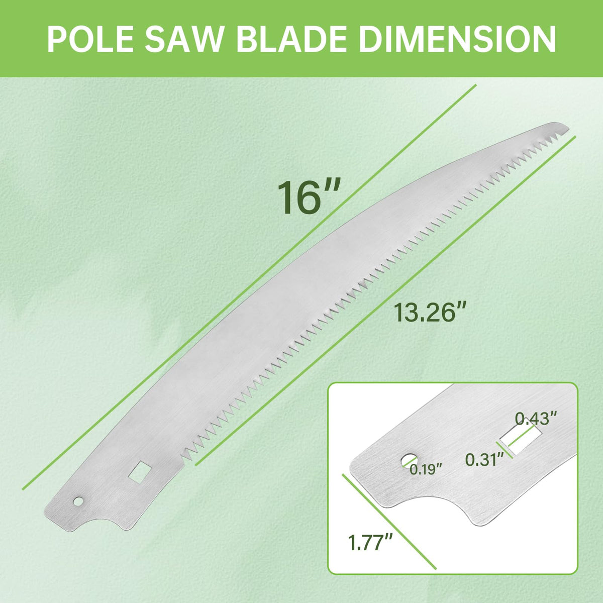 Dimakung blade teeth design reduces friction for smoother pruning