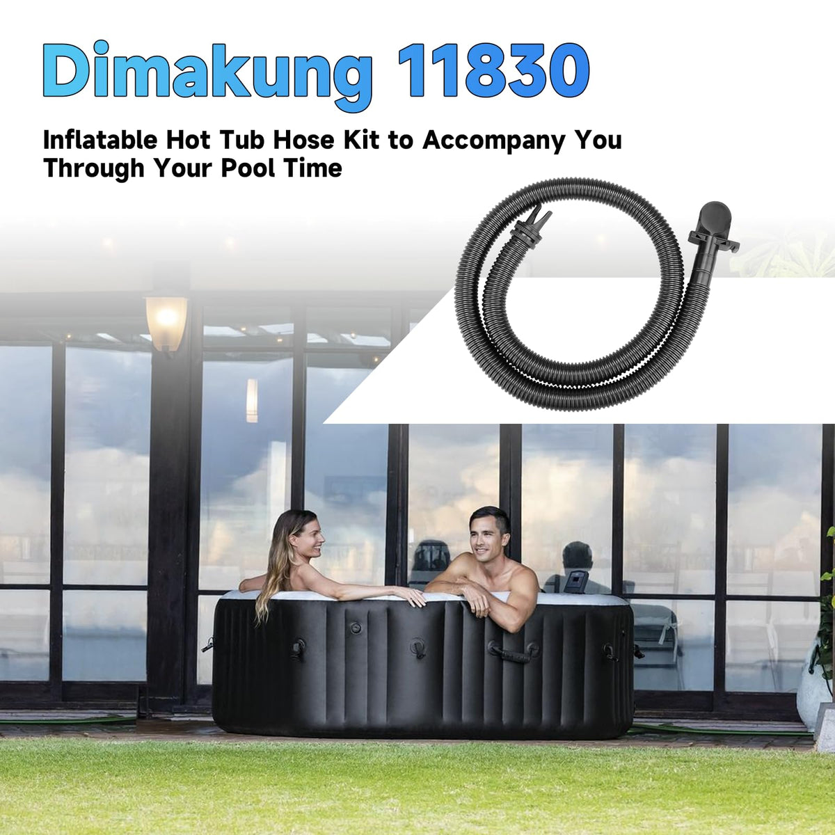 Dimakung easy-installation hose supports quick spa setup and reduced downtime.
