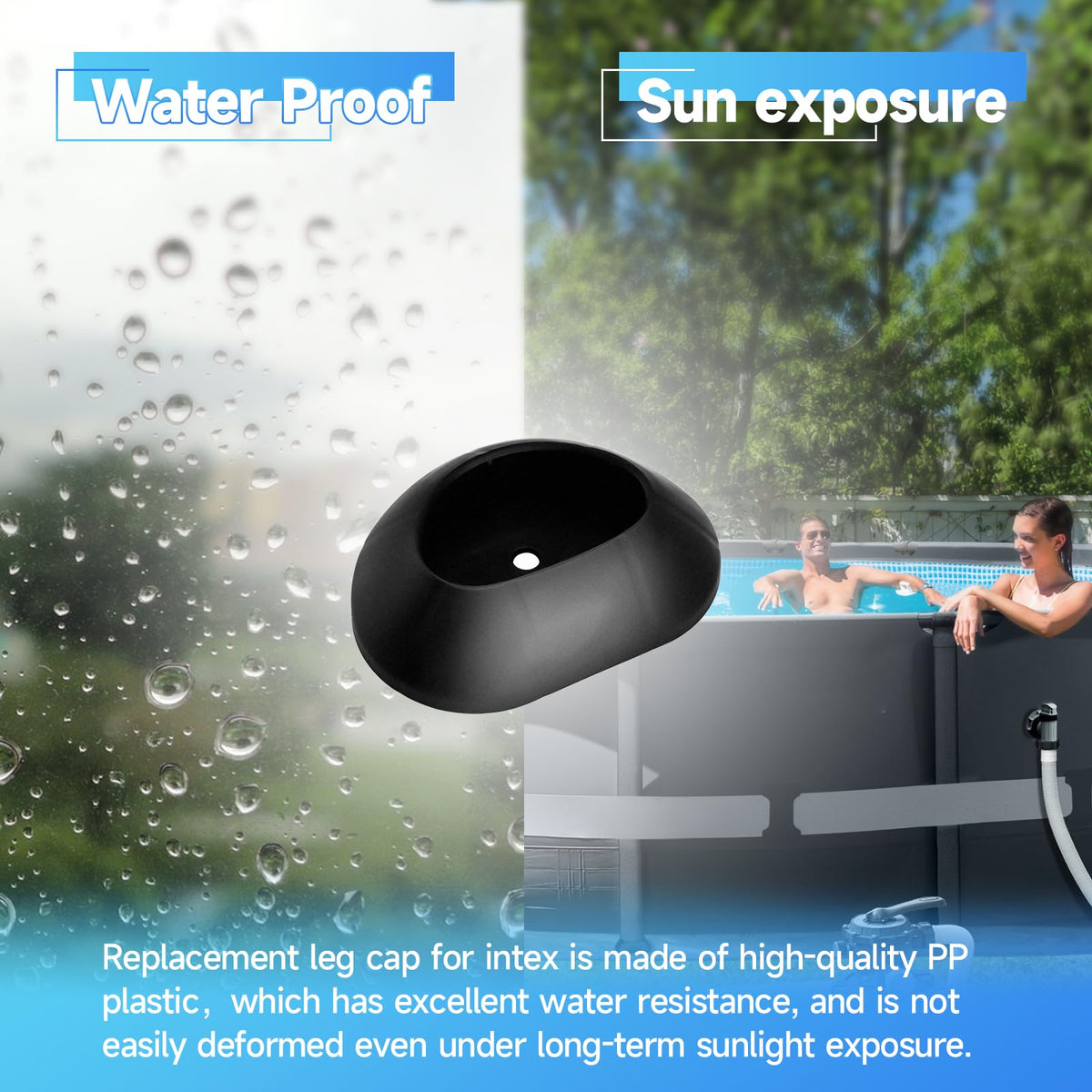 Dimakung replacement cap offers durable protection for pool legs