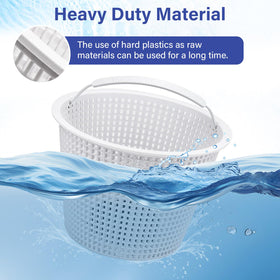 Dimakung handle-equipped skimmer basket for easy removal and cleaning
