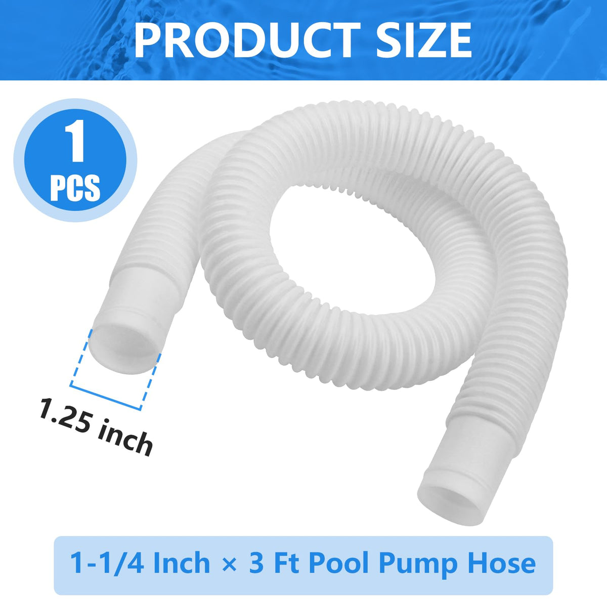 Dimakung hose with knob design shown during pool skimmer installation.