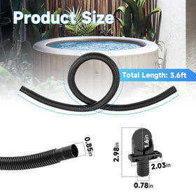 Dimakung twist-lock connection ensures leak-free hose fittings for spa inflation.