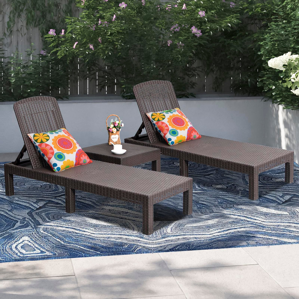 DIMAR GARDEN folded portable lounge demonstrates easy transport.