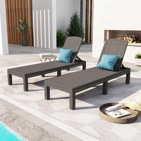 DIMAR GARDEN sturdy resin frame supports long-lasting lounging.