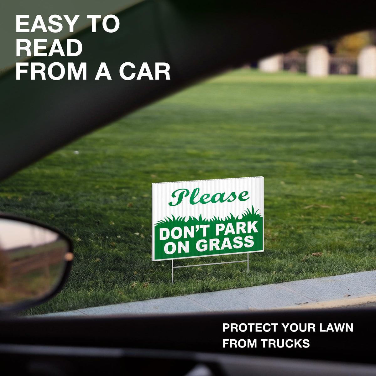 DIMARONGTON 12x8 sign readable from driveway or curb for clear visibility