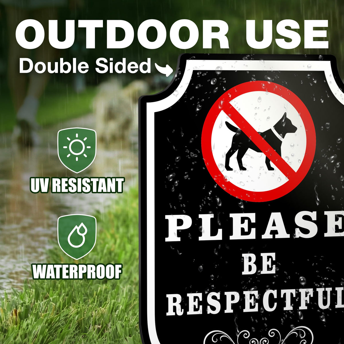 DIMARONGTON Clear, respectful dog sign communicates boundaries without confrontation.