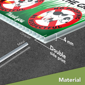 Dimarongton coroplast outdoor sign weatherproof and durable for outdoors